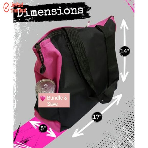 Large Durable Polyester Tote Bag with Multiple Pockets for Daily Use - Picture 7 of 8